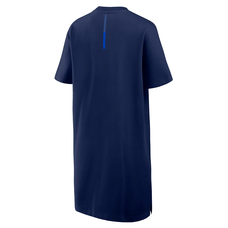 Robe en coton bleu marine Atlanta Braves Elements pour femme Fanatics
