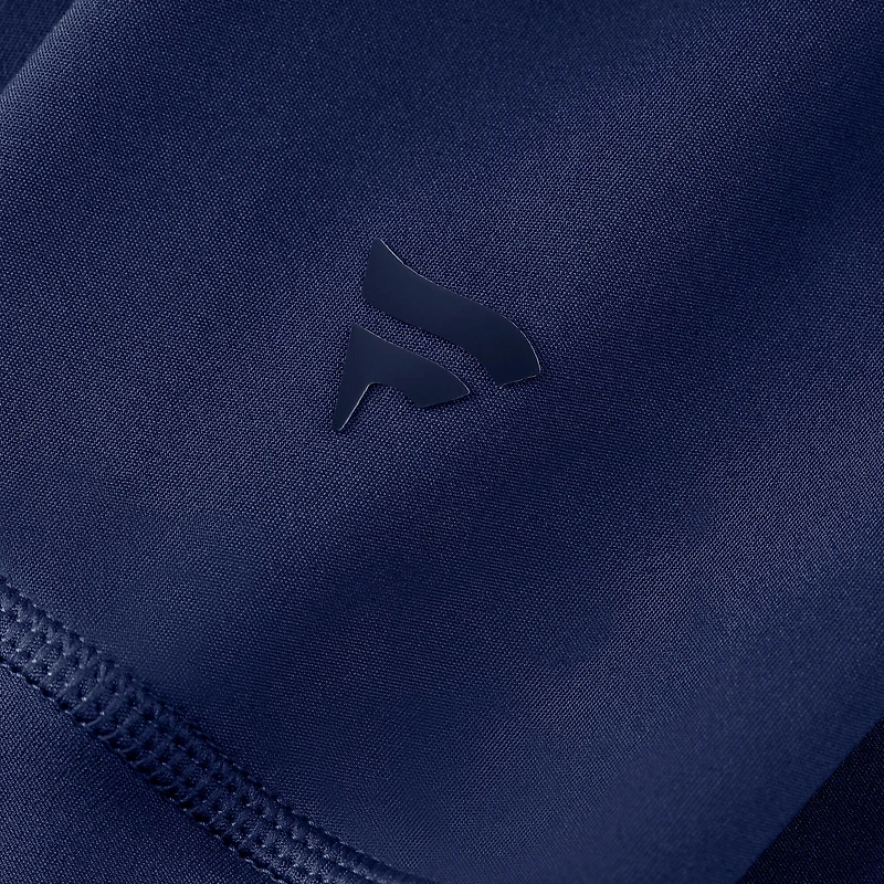 Haut à glissière quart de tour Atlanta Braves Elements Raglan Tri-Blend pour femme la marque Fanatics bleu marine