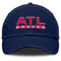 Casquette ajustable Atlanta Braves Fly Out de Fanatics pour femme, bleu marine