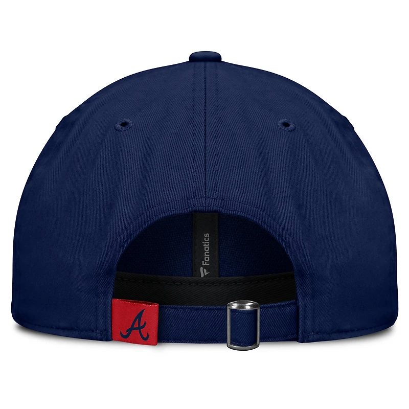 Casquette ajustable Atlanta Braves Fly Out de Fanatics pour femme, bleu marine