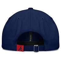 Casquette ajustable Atlanta Braves Fly Out de Fanatics pour femme, bleu marine