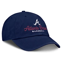 Women's Fanatics  Navy Atlanta Braves Velocity Adjustable Hat
