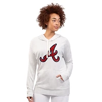 Sweat à capuche d'avant-match G-III 4Her par Carl Banks pour femme des Braves d'Atlanta