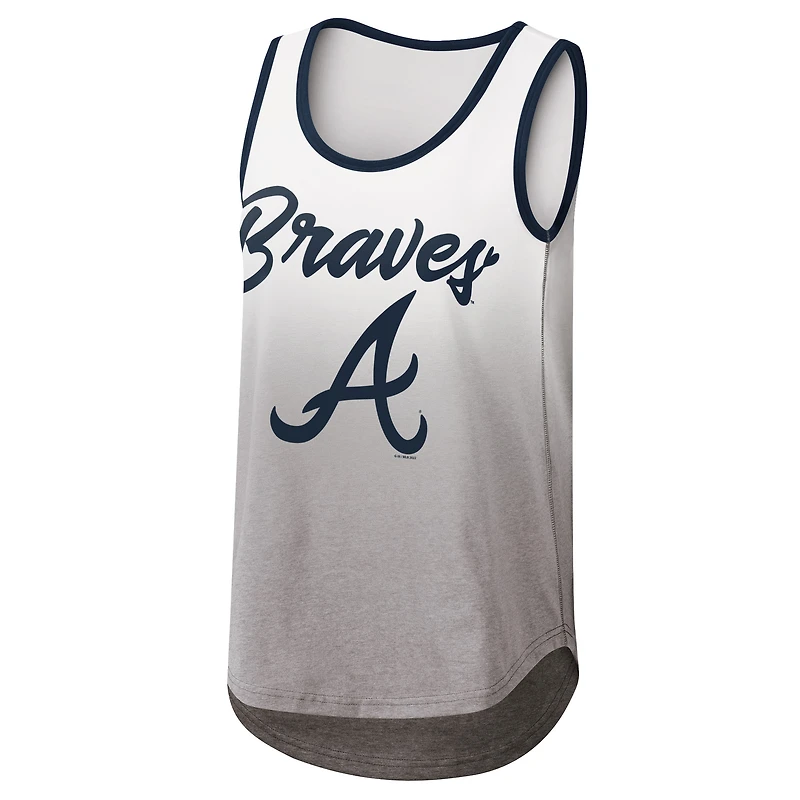 Débardeur pour femme G-III 4Her by Carl Banks Blanc Atlanta Braves Logo Opening Day