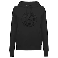 Women's Levelwear Black Atlanta Braves Adorn Gateway Pullover Hoodie