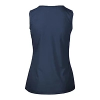 Women's Levelwear Navy Atlanta Braves Accolade Macy Prospect Tank Top