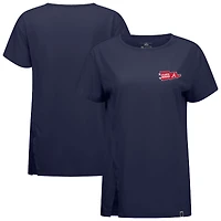 T-shirt bleu marine Atlanta Braves Influx Rafters pour femme Levelwear