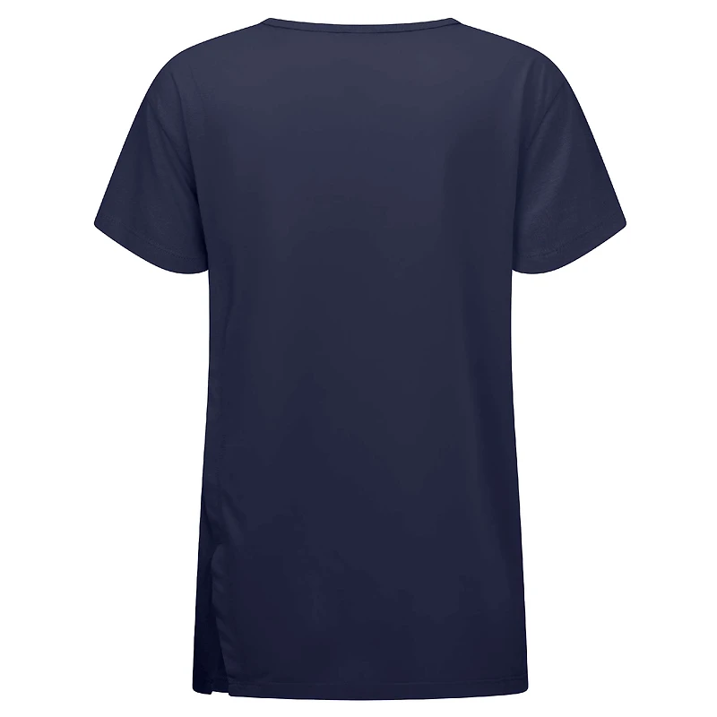 T-shirt bleu marine Atlanta Braves Influx Rafters pour femme Levelwear