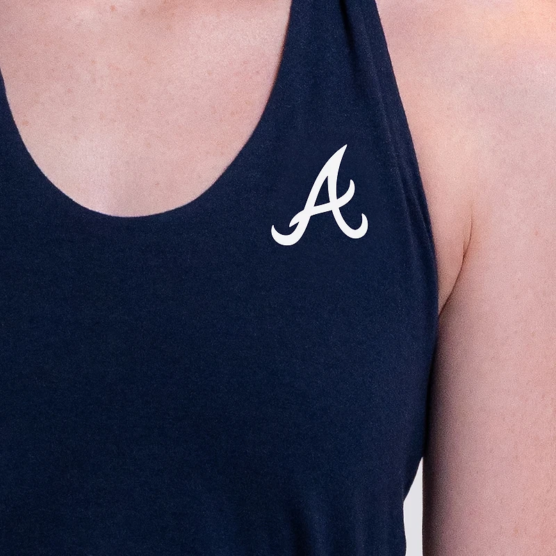 Débardeur col V Noelle bleu marine Lusso pour femme des Braves d'Atlanta