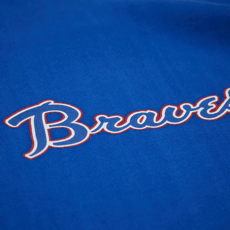 V100492 SWEAT-SHIRT À COL ROND LÉGER BRAVES M&N MLB SWTLADCRW FC11306-ABRBLUE