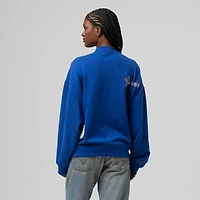 Women's Mitchell & Ness  Royal Atlanta Braves Cooperstown Collection Crewneck Sweatshirt