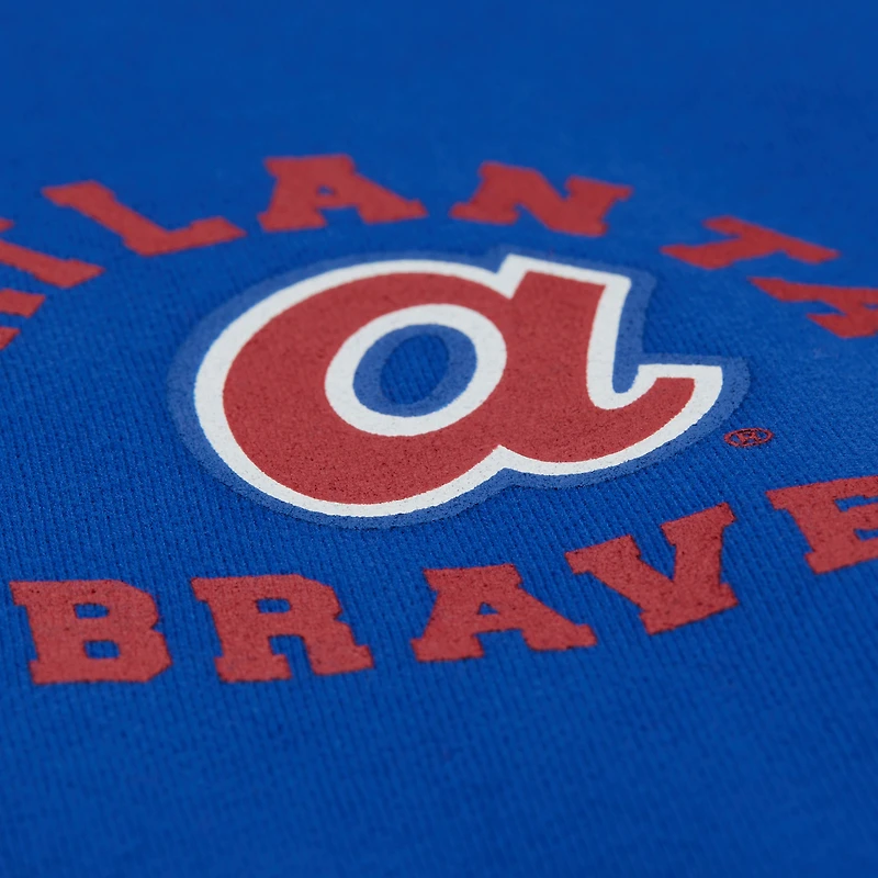 V100492 SWEAT-SHIRT À COL ROND LÉGER BRAVES M&N MLB SWTLADCRW FC11306-ABRBLUE