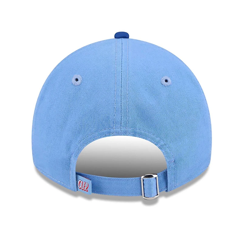 Casquette ajustable New Era Atlanta Braves 2026 City Connect 9TWENTY bleu clair pour femme
