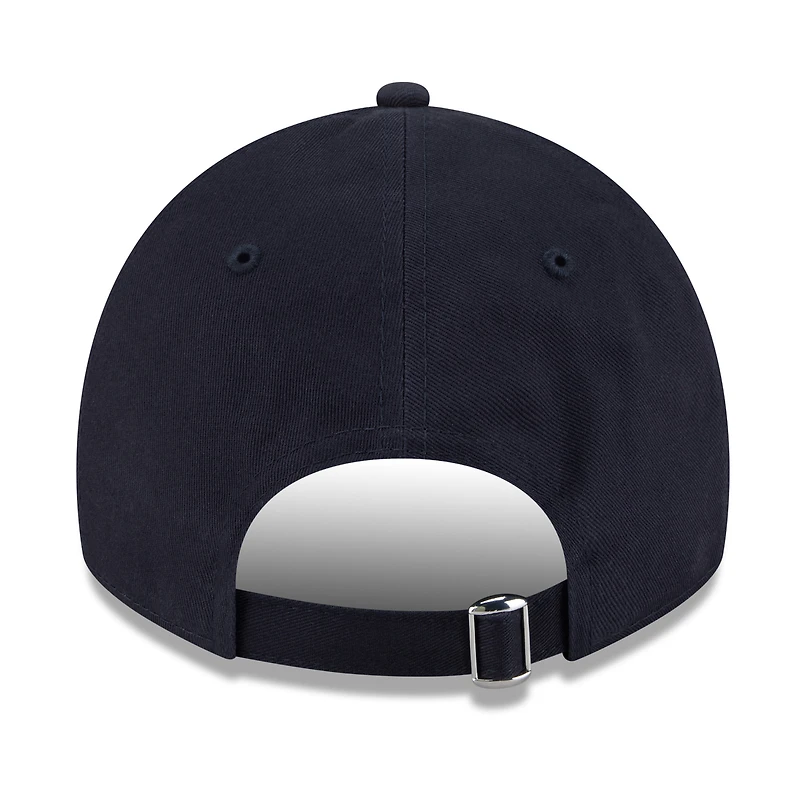 Casquette ajustable New Era 9TWENTY bleu marine Atlanta Braves Roses pour femme