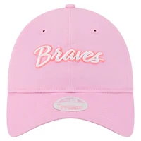 Casquette ajustable 9TWENTY rose New Era pour femme, motif fête des mères