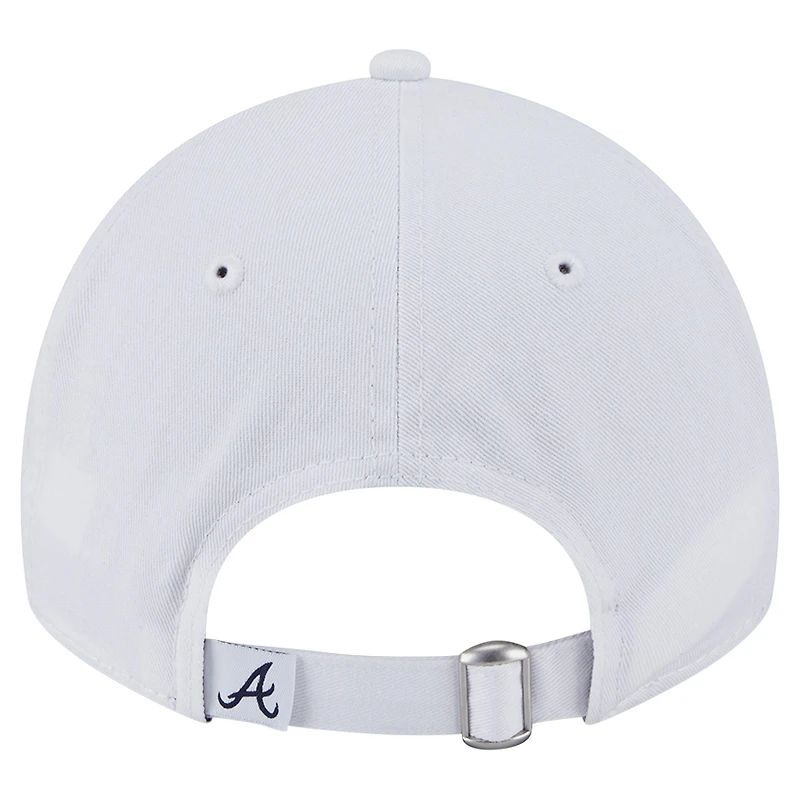 Women's New Era White Atlanta Braves Team Fan 9TWENTY Adjustable Hat