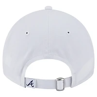 Women's New Era White Atlanta Braves Team Fan 9TWENTY Adjustable Hat