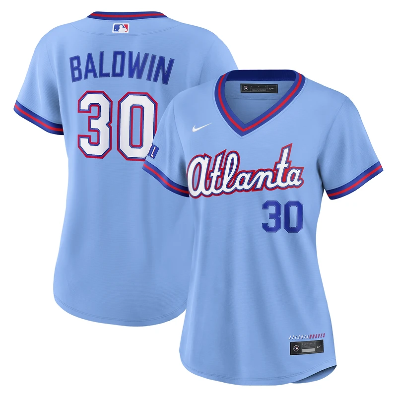 Women's Nike Drake Baldwin Powder Blue Atlanta Braves 2026 City Connect Stadium Jersey