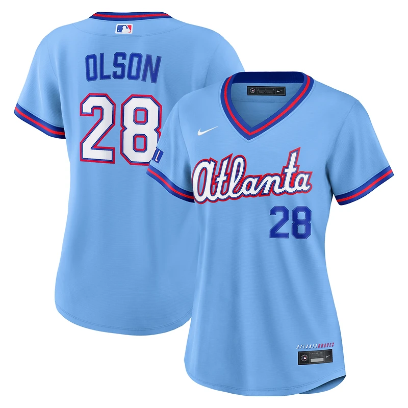 Women's Nike Matt Olson Powder Blue Atlanta Braves 2026 City Connect Stadium Jersey