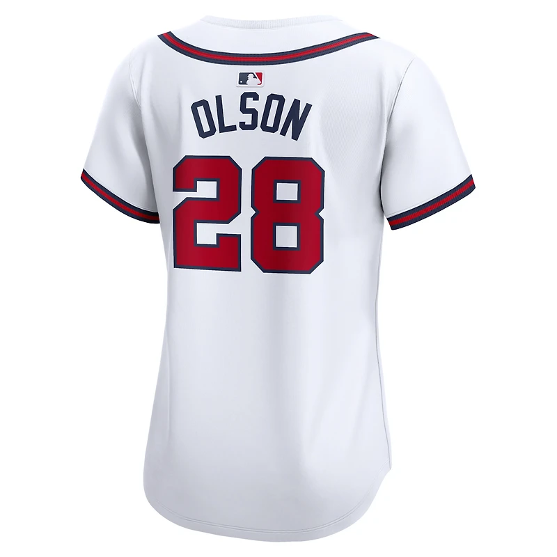 Maillot de joueur Nike Matt Olson blanc Atlanta Braves Home Limited pour femme