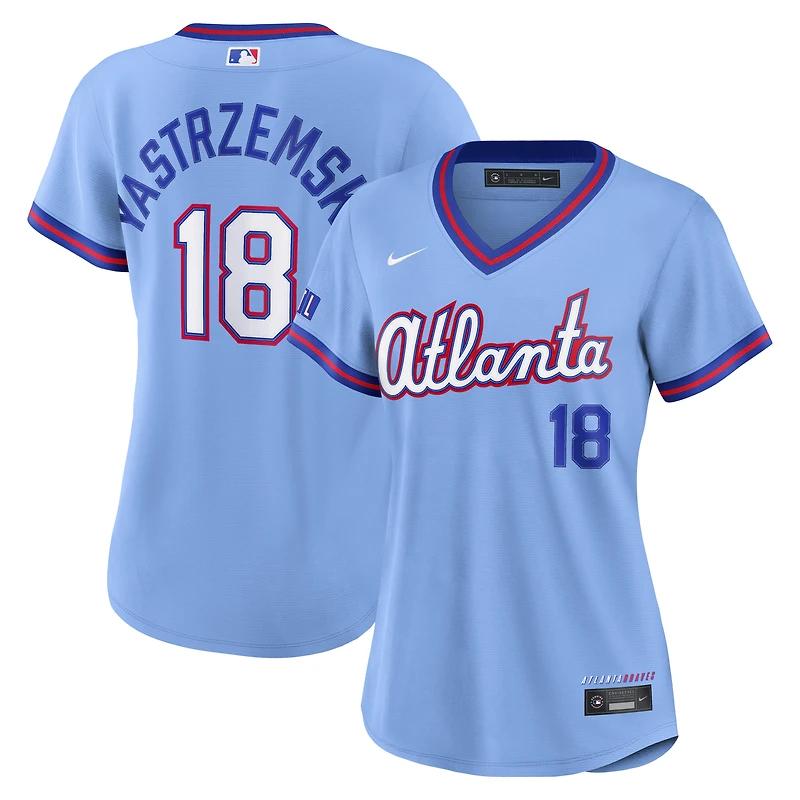 Women's Nike Mike Yastrzemski Powder Blue Atlanta Braves 2026 City Connect Stadium Jersey
