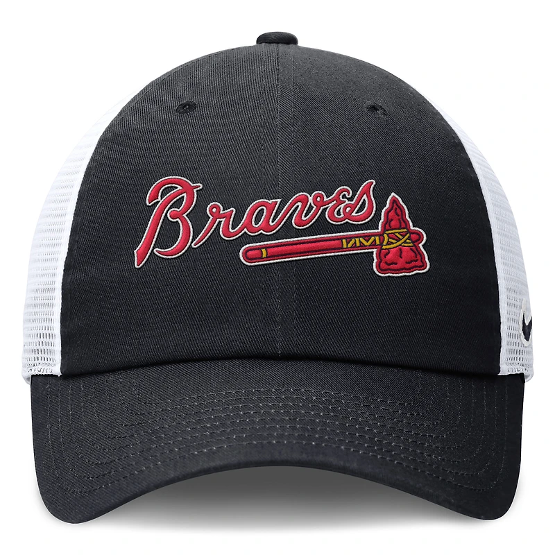 Women's Nike Navy/White Atlanta Braves Club Trucker Adjustable Hat
