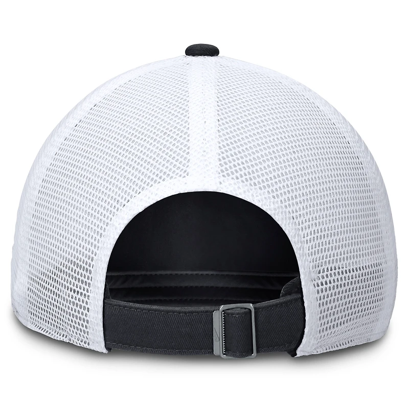 Casquette trucker ajustable Nike Atlanta Braves Club pour femme, bleu marine et blanche