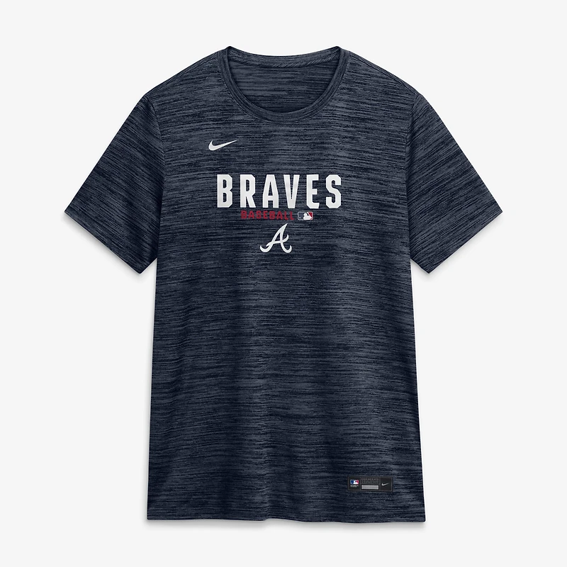 Women's Nike Navy Atlanta Braves Authentic Collection Velocity Dri-FIT T-Shirt