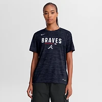 Women's Nike Navy Atlanta Braves Authentic Collection Velocity Dri-FIT T-Shirt