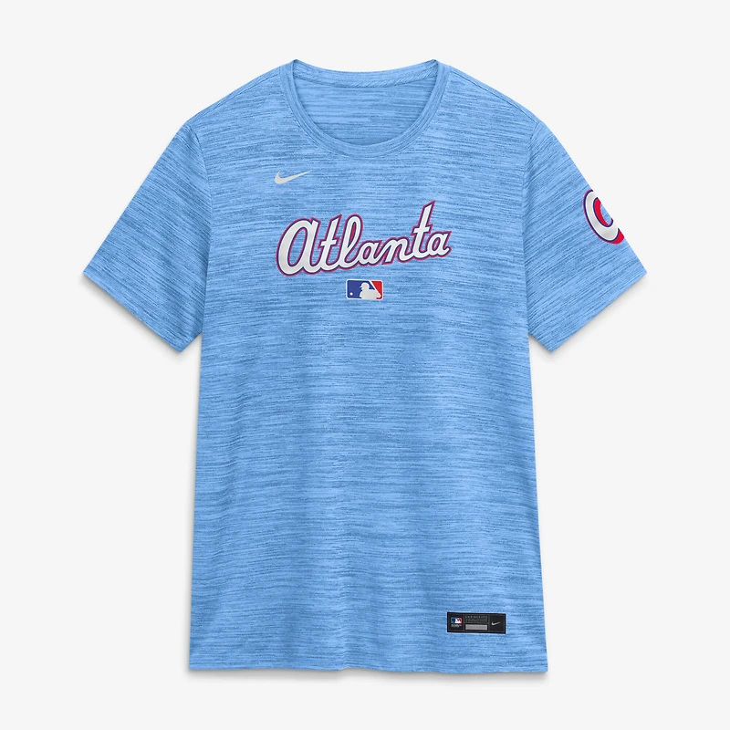 Women's Nike Powder Blue Atlanta Braves 2026 City Connect Authentic Collection Velocity Dri-FIT T-Shirt