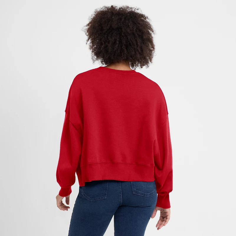 Sweat-shirt oversize rouge Nike Atlanta Braves pour femme