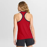 Women's Nike Red Atlanta Braves Tri-Blend Dri-FIT Racerback Tank Top
