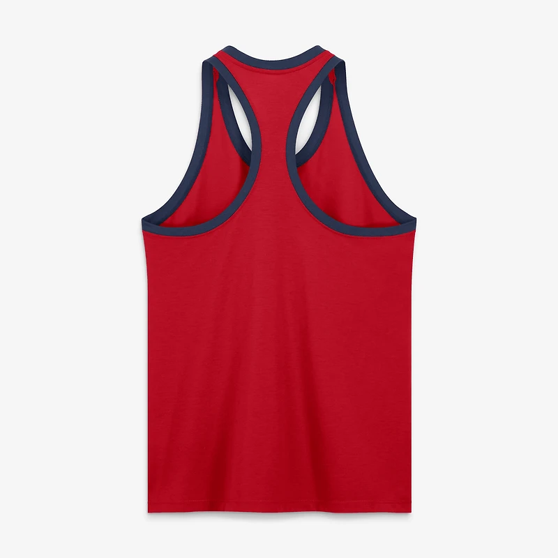 Women's Nike Red Atlanta Braves Tri-Blend Dri-FIT Racerback Tank Top