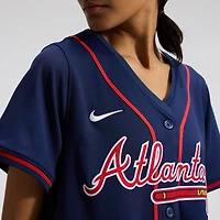 Women's Nike Ronald Acuña Jr. Navy Atlanta Braves Alternate Limited Player Jersey