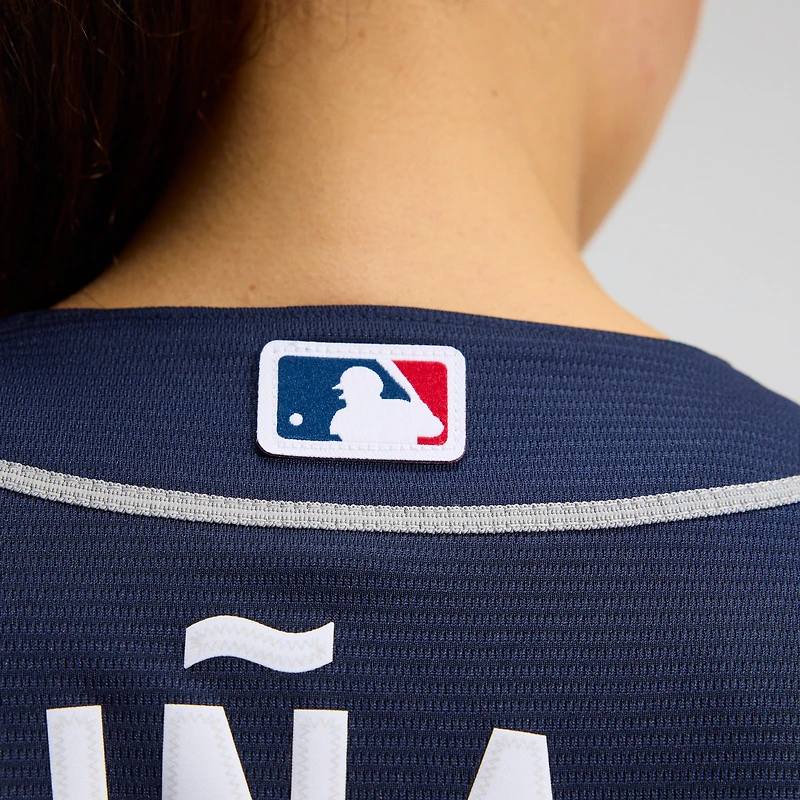 Women's Nike Ronald Acuña Jr. Navy Atlanta Braves Alternate Replica Player Jersey