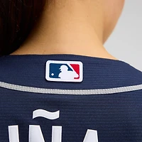 Women's Nike Ronald Acuña Jr. Navy Atlanta Braves Alternate Replica Player Jersey