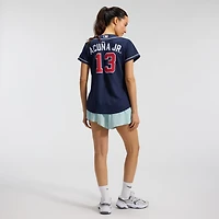 Women's Nike Ronald Acuña Jr. Navy Atlanta Braves Alternate Replica Player Jersey