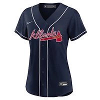 Women's Nike Ronald Acuña Jr. Navy Atlanta Braves Alternate Replica Player Jersey