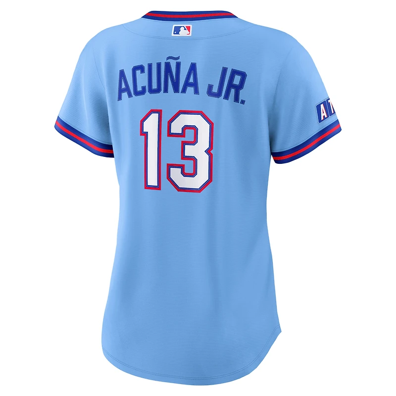 Women's Nike Ronald Acuña Jr. Powder Blue Atlanta Braves 2026 City Connect Stadium Jersey