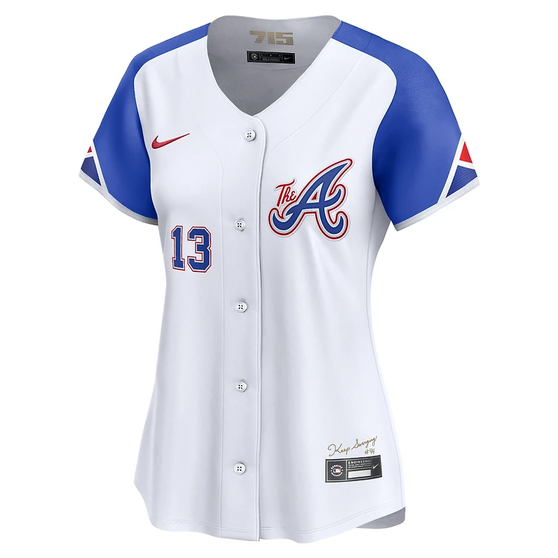 Women's Nike Ronald Acuña Jr. White Atlanta Braves City Connect Limited Player Jersey