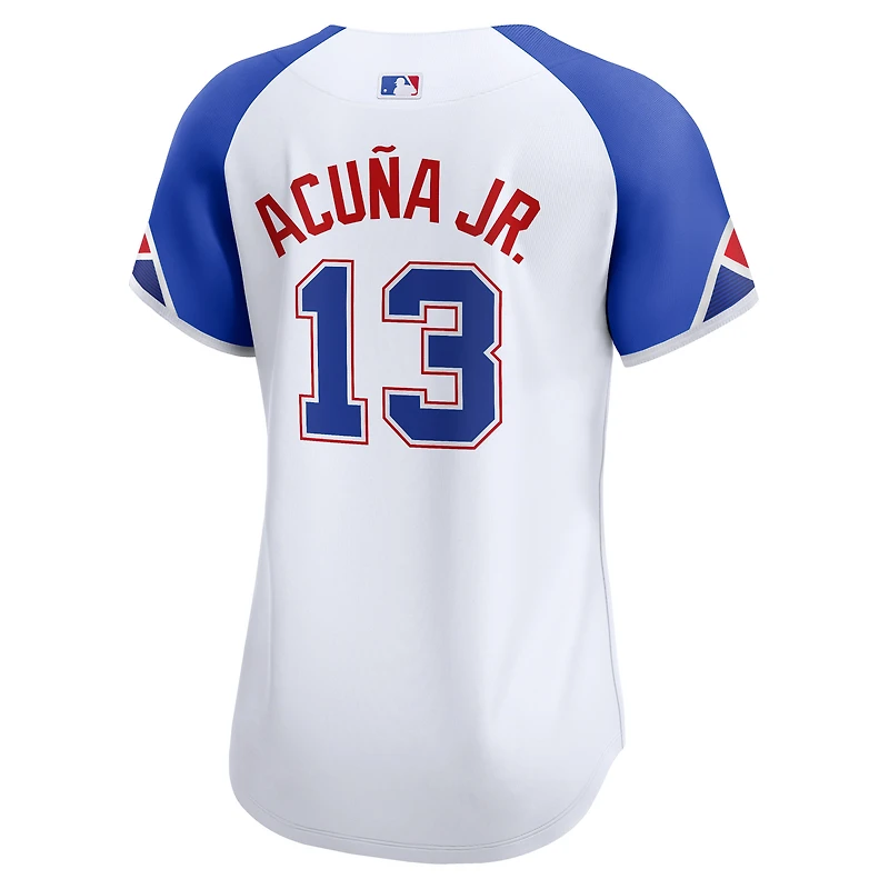 Women's Nike Ronald Acuña Jr. White Atlanta Braves City Connect Limited Player Jersey