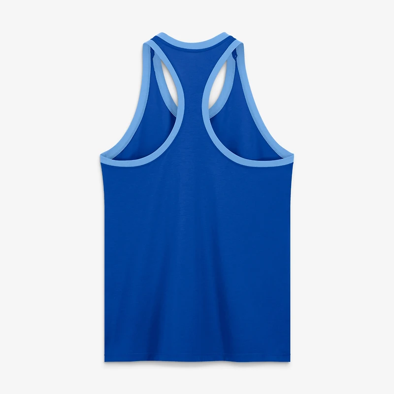 Débardeur dos nageur Nike Royal Atlanta Braves 2026 City Connect Script Tri-Blend pour femme