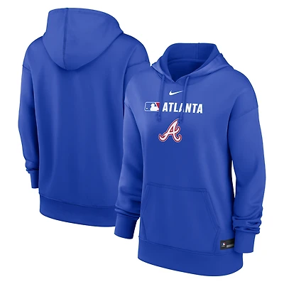 Women's Nike Royal Atlanta Braves City Connect Authentic Collection Therma-FIT Hoodie