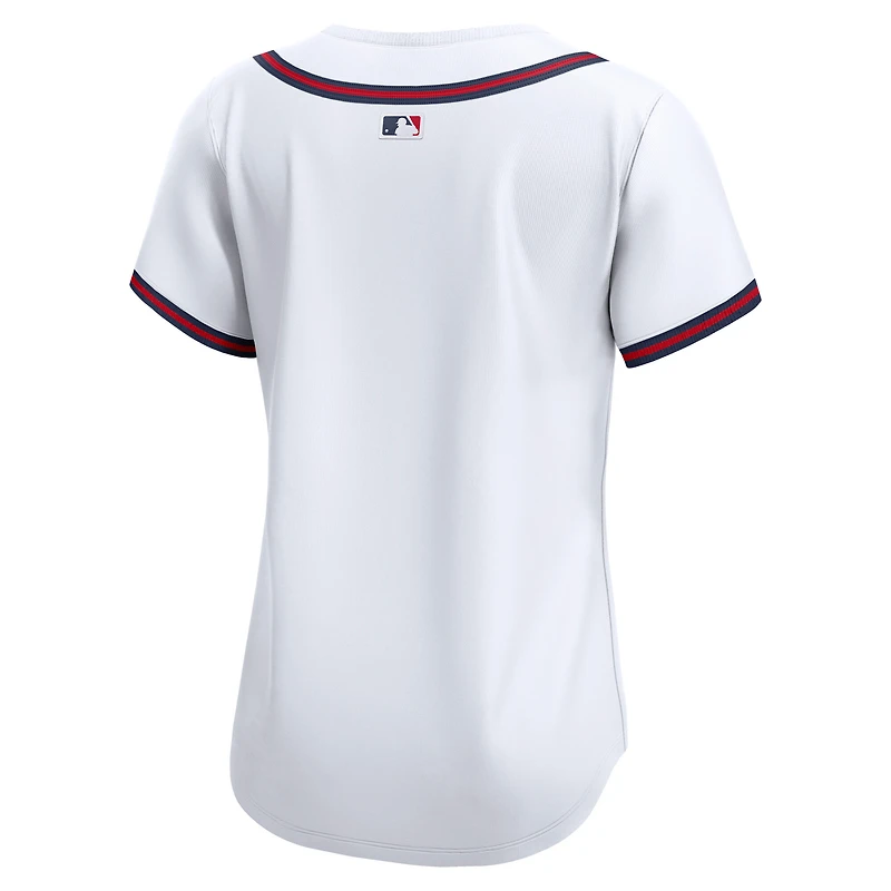 Maillot Nike Atlanta Braves Domicile Limité Blanc pour Femme