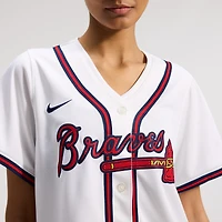 Maillot Nike Atlanta Braves Domicile Limité Blanc pour Femme