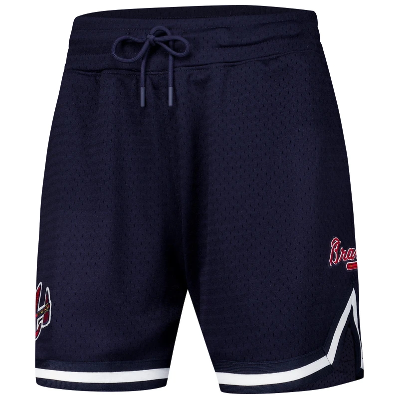 Women's Pro Standard Navy Atlanta Braves Classic Mesh Shorts