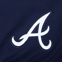 Women's Pro Standard Navy Atlanta Braves Game Day Classics Crewneck Pullover Sweatshirt