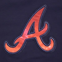 T-shirt court Pro Standard pour femmes, bleu marine, Atlanta Braves, Painted Sky Boxy