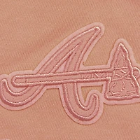 Women's Pro Standard Pink Atlanta Braves Neutral Fleece Shorts