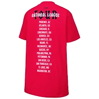 Robe t-shirt surdimensionnée City Tour des Atlanta Braves Pro Standard rouge pour femmes
